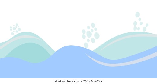 abstract blue wave background design