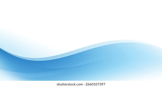 Abstract blue wave background design, modern wave, Vector Illustration