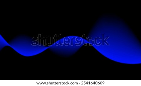Abstract blue wave background design 
