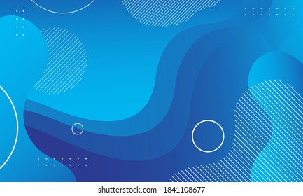 Abstract blue wave background. Dynamic shapes composition. Eps10 vector