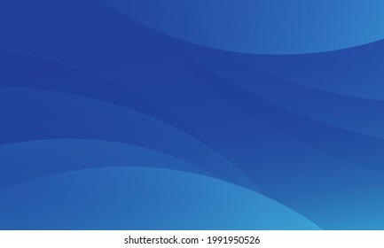 Abstract blue wave background. Dynamic shapes composition. Vector illustration