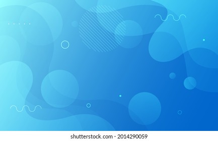 Abstract blue wave background. Dynamic shapes composition. Eps10 vector
