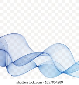 Abstract blue wave background. Eps 10