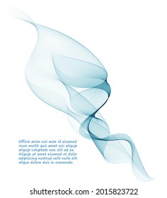 Abstract blue wave background. Eps 10