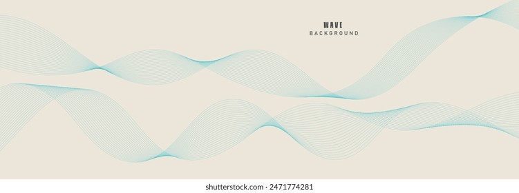 abstract blue wave background. eps10