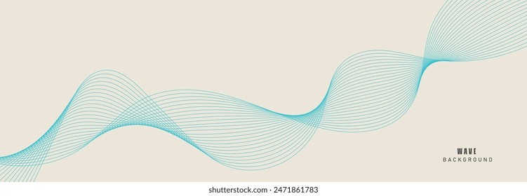 abstract blue wave background. eps10