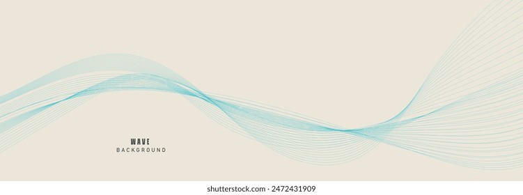 abstract blue wave background. eps10