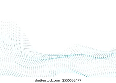abstract blue wave background. eps10