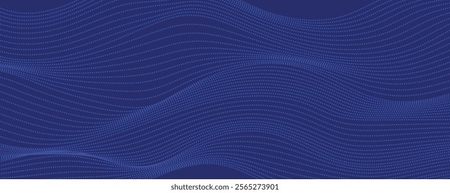 Abstract blue wave background. EPS10