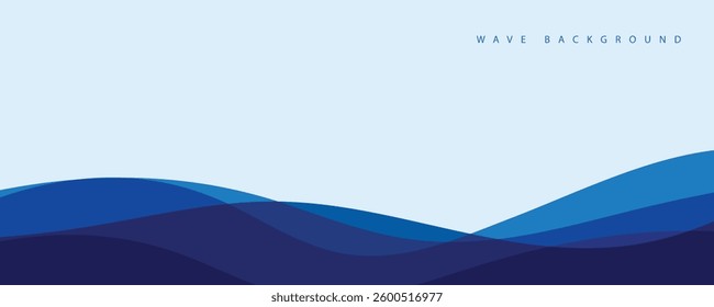 abstract blue wave background. eps10