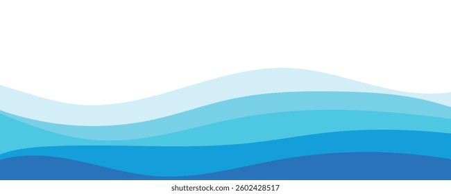 abstract blue wave background. eps10