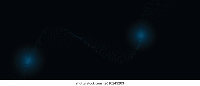 abstract blue wave background. eps10