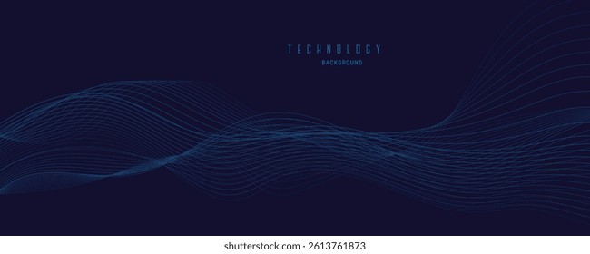 abstract blue wave background. eps10