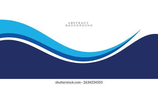 abstract blue wave background. eps10