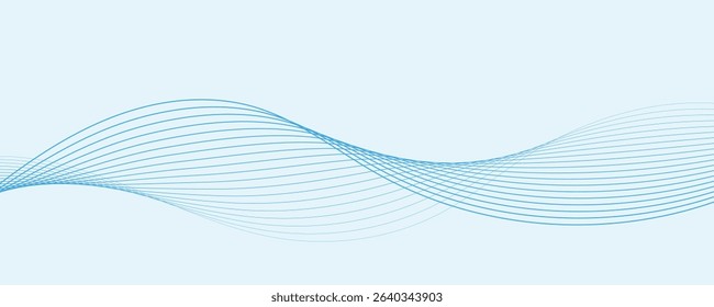 abstract blue wave background. eps10