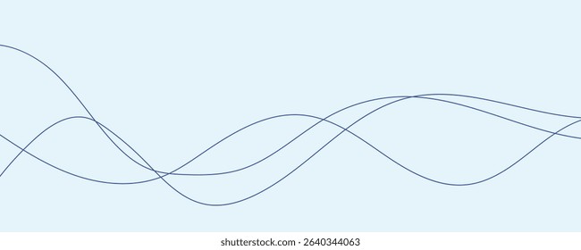 abstract blue wave background. eps10