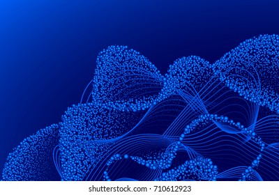 Abstract blue wave background. Eps8. RGB Global colors