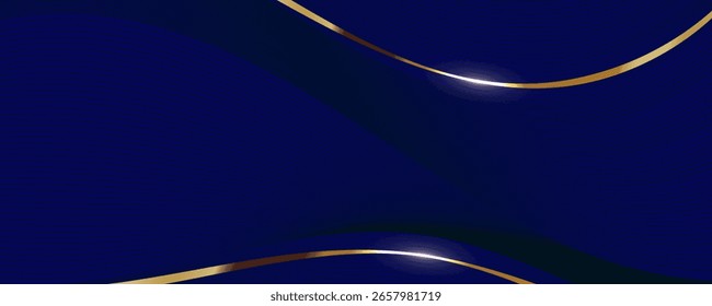 Fundo de onda azul abstrato com linhas fluindo e design futurista