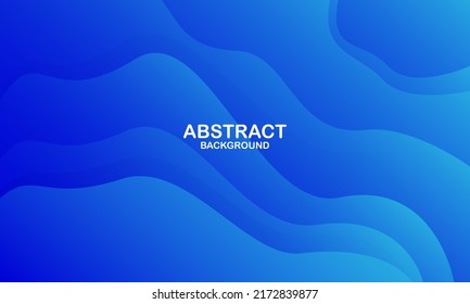 Abstract blue wave background. Fluid shapes composition. Eps10 vector