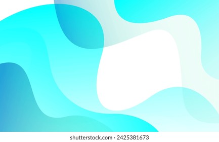 Abstract blue wave background. Fluid shapes composition. Vector illustration