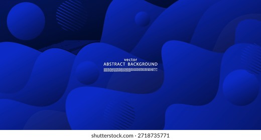 Fundo de onda azul abstrato com design de padrão de fluido. Conceito de banner legal e moderno. Vetor EPS10.