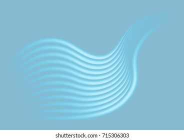 Abstract blue wave background, futuristic vector illustration. Business background template. 
