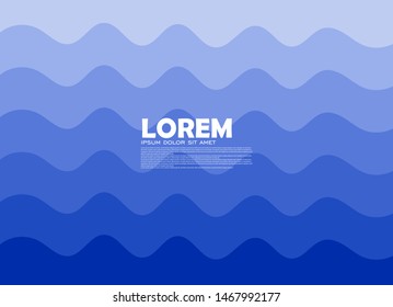 Abstract blue wave background Geometric halftone gradients. Eps10 vector