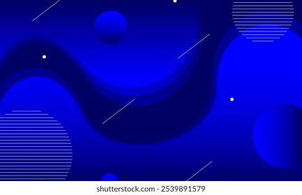 Fondo azul abstracto de la onda, fondo del color del gradiente. Plantillas para el cartel, tarjeta, Anuncio, telón de fondo, folleto, cubierta, Fondo de pantalla, Sitio web. Diseño del Vector