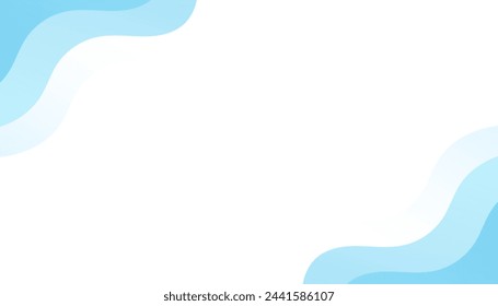 Abstract blue wave background.  ideal for social media, banner, card, advertisement. Vector illustration
