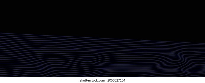 Abstract blue wave background illustration