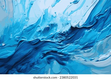 Resumen de fondo de onda azul. Ilustración 