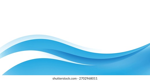 Ilustración azul abstracta del fondo de la onda, concepto moderno