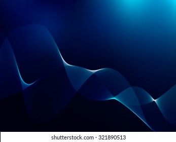 Abstract blue wave background for invitations and cards