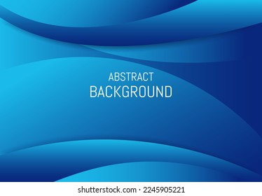 Abstract blue wave background with light dark gradations