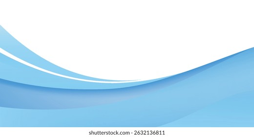 Abstract blue wave background with line . vector illustration eps10