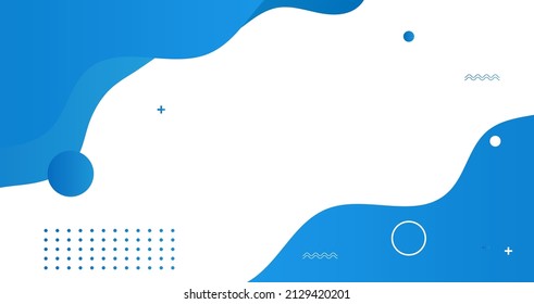 Abstract Blue Wave Background, Minimal Ang Modern Banner Concept. 