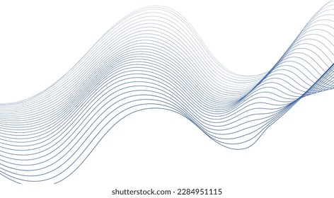 abstrakter blauer Hintergrund. Blaue minimale runde Linien abstrakter Hintergrund. Abstrakte blaue Wellenlinien, Musterhintergrund