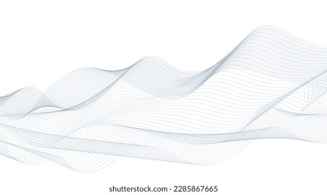 abstract blue wave background. Blue minimal round lines abstract background. Abstract blue wave lines pattern background