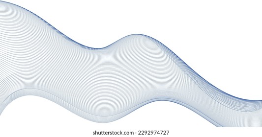 abstract blue wave background. Blue minimal round lines abstract background. Abstract blue wave lines pattern background