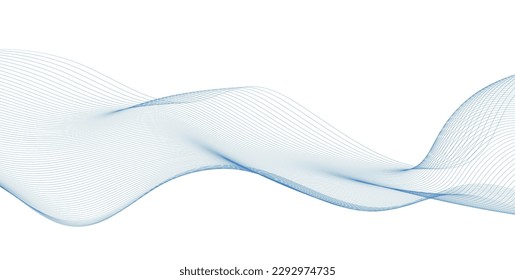 abstract blue wave background. Blue minimal round lines abstract background. Abstract blue wave lines pattern background