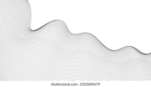 abstrakter blauer Hintergrund. Blaue minimale runde Linien abstrakter Hintergrund. Abstrakte blaue Wellenlinien, Musterhintergrund