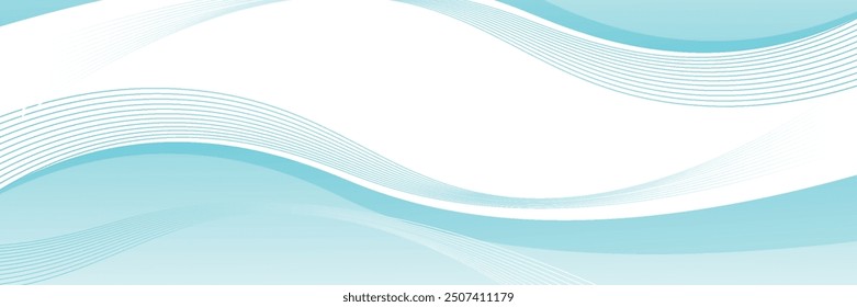 Fondo azul Abstractas de la onda, concepto mínimo del diseño de la onda, Ilustración vectorial. para el Anuncio, Anuncio.