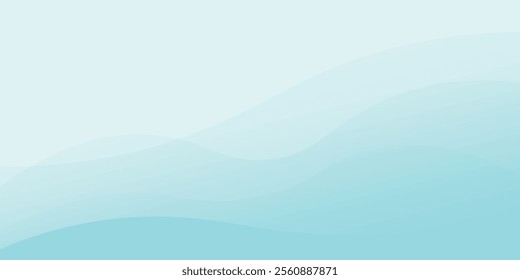 Abstract blue wave background, minimal wave design concept, vector illustration. for banner, modern banner, eps10.