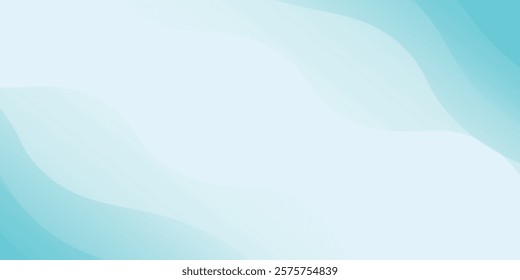 Abstract blue wave background, minimal wave design concept, vector illustration. for banner, banner.