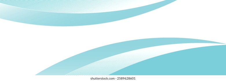 Abstract blue wave background, minimal wave design concept, vector illustration. for banner, banner.	
