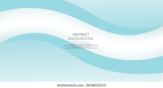 Abstract blue wave background, minimal wave design concept, vector illustration. for banner, banner. vector