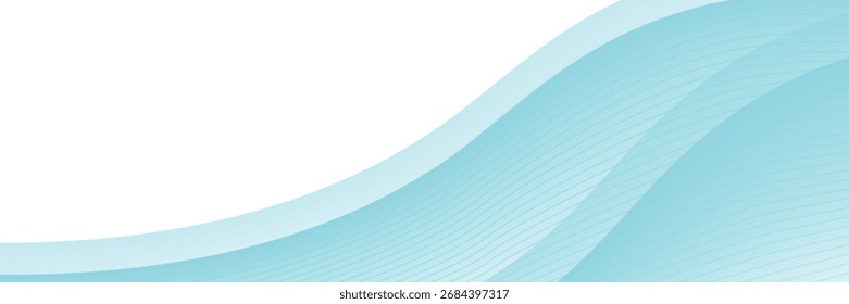 Fondo azul Abstractas de la onda, concepto mínimo del diseño de la onda, Ilustración vectorial. para el Anuncio, Anuncio.