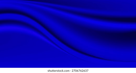 Fondo de onda azul Abstractas con forma redonda mínima. Concepto de fondo de textura de tela.

