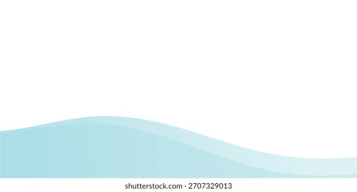 Fundo de onda azul abstrato, conceito de design de onda mínima, ilustração vetorial. para banner, banner.eps.10