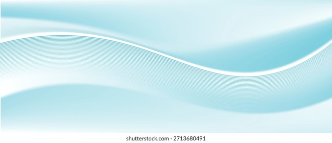 Fondo azul Abstractas de la onda, concepto mínimo del diseño de la onda, Ilustración vectorial. para el Anuncio, Anuncio.